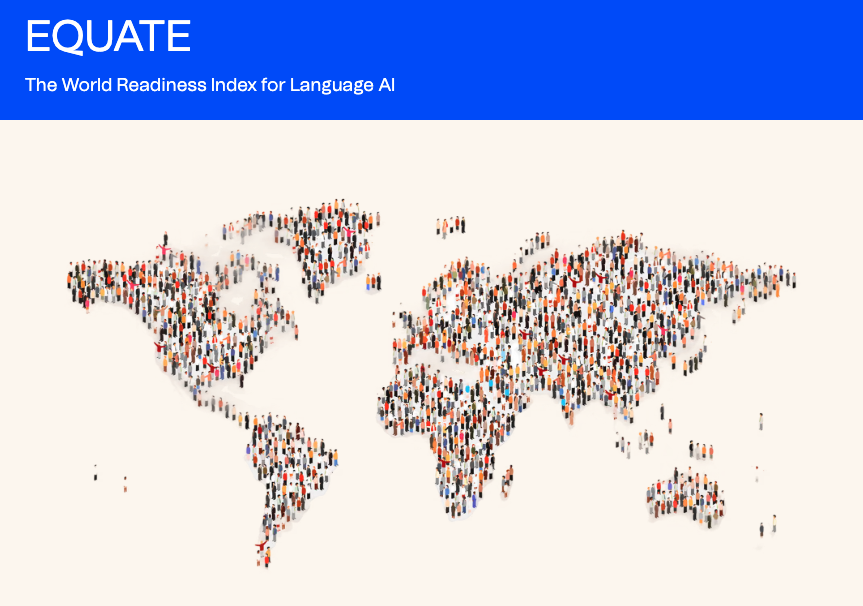 World map made out of humans.